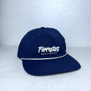 Forrester's Outerwear Hat Script Rope SnapBack Pageant Blue Golf Adjustable Cap